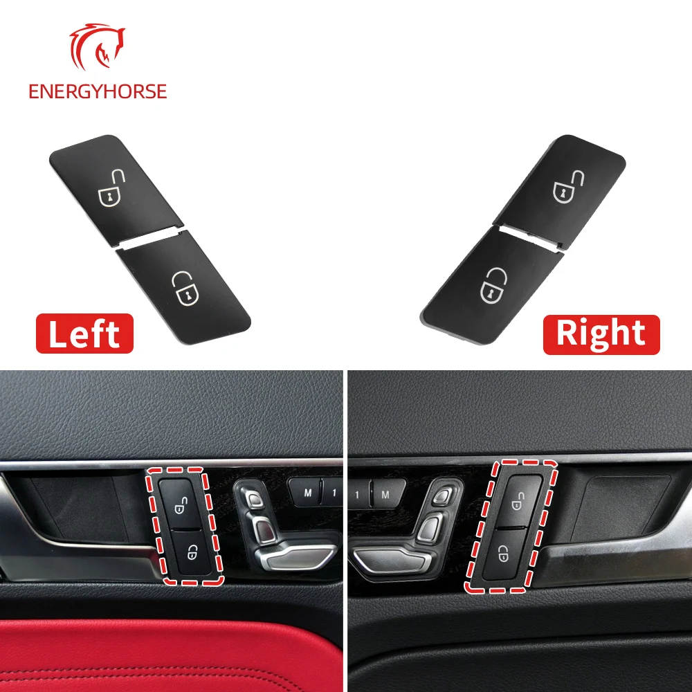 Car Door Lock Switch Car Left Right Door Lock Switch Button Replacement For Benz A B C E GLK Class W204 W212 X204 ML GLE GLS W166 W463 W156 W117 W176