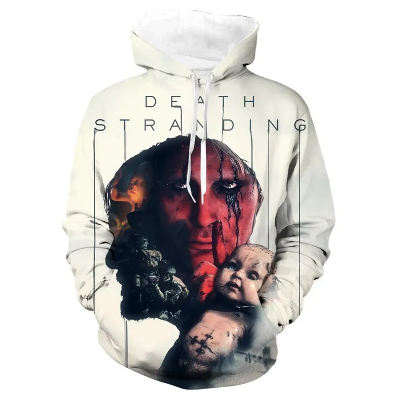 6 Толстовка для косплея игры «Death Stranding», мужская и женская одежда, повседневная спортивная толстовка с 3D принтом, Новинка - Цвет: 6