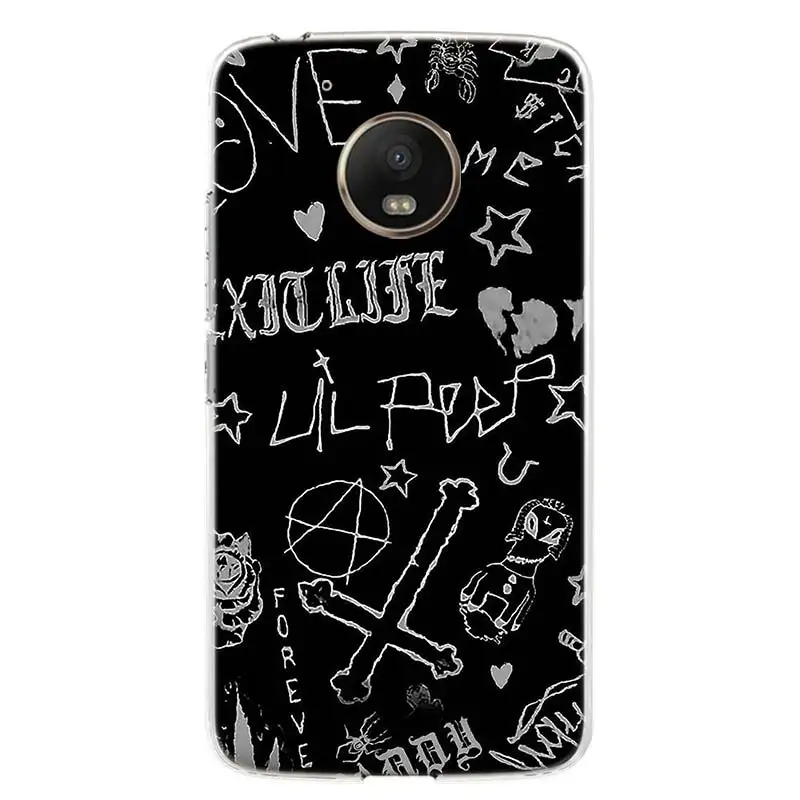 Lil Peep Cover Phone Case For Motorola Moto G7 G6 G5S G5 E4 Plus G4 E5 Play Power EU Gift Fit Patterned Coque