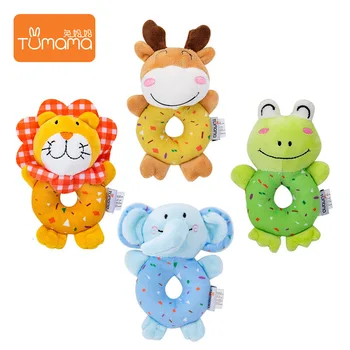 

Tumama Baby Toys Sweet Circle Hand Bell Catch Molar Tooth Cloth Bell Teether Toddler Toys Bebes