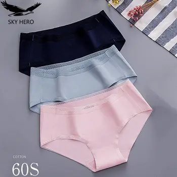 

3pcs/lot Mid Waist Panties Women Breathable Cotton Underwear Cute Seamless Briefs Sexy Girls Slimming Underpants