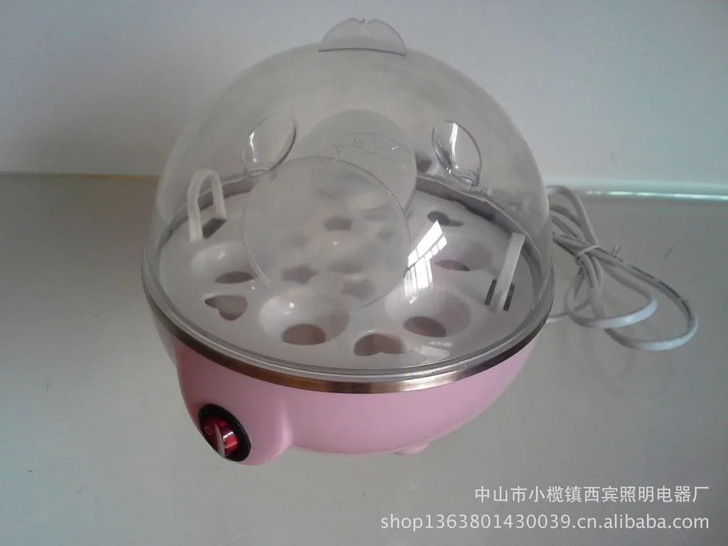 Sharp Collar Multi-functional Egg Boiler Single Layer Small Gifts Egg Steamer Electrical Appliance Boiled Egg Household Breakfas