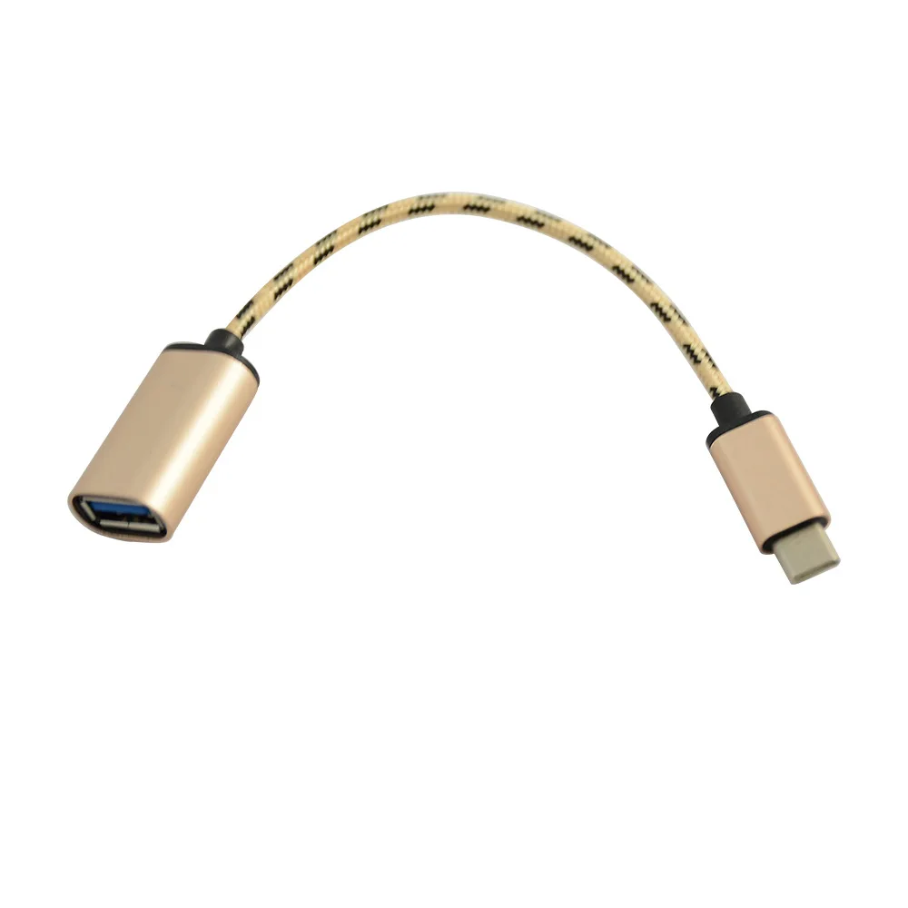USB 3,1 type C штекер USB 3,0 A Женский OTG кабель для передачи данных Кабель-адаптер type-C OTG 0,15 м