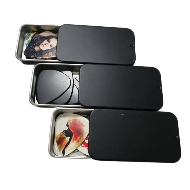 

Plain Matt Black Metal Slid Tin Box 60/34/12 size 10gram Balm Colorful Slid Tinplate Box Customized Logo 10pcs/lot