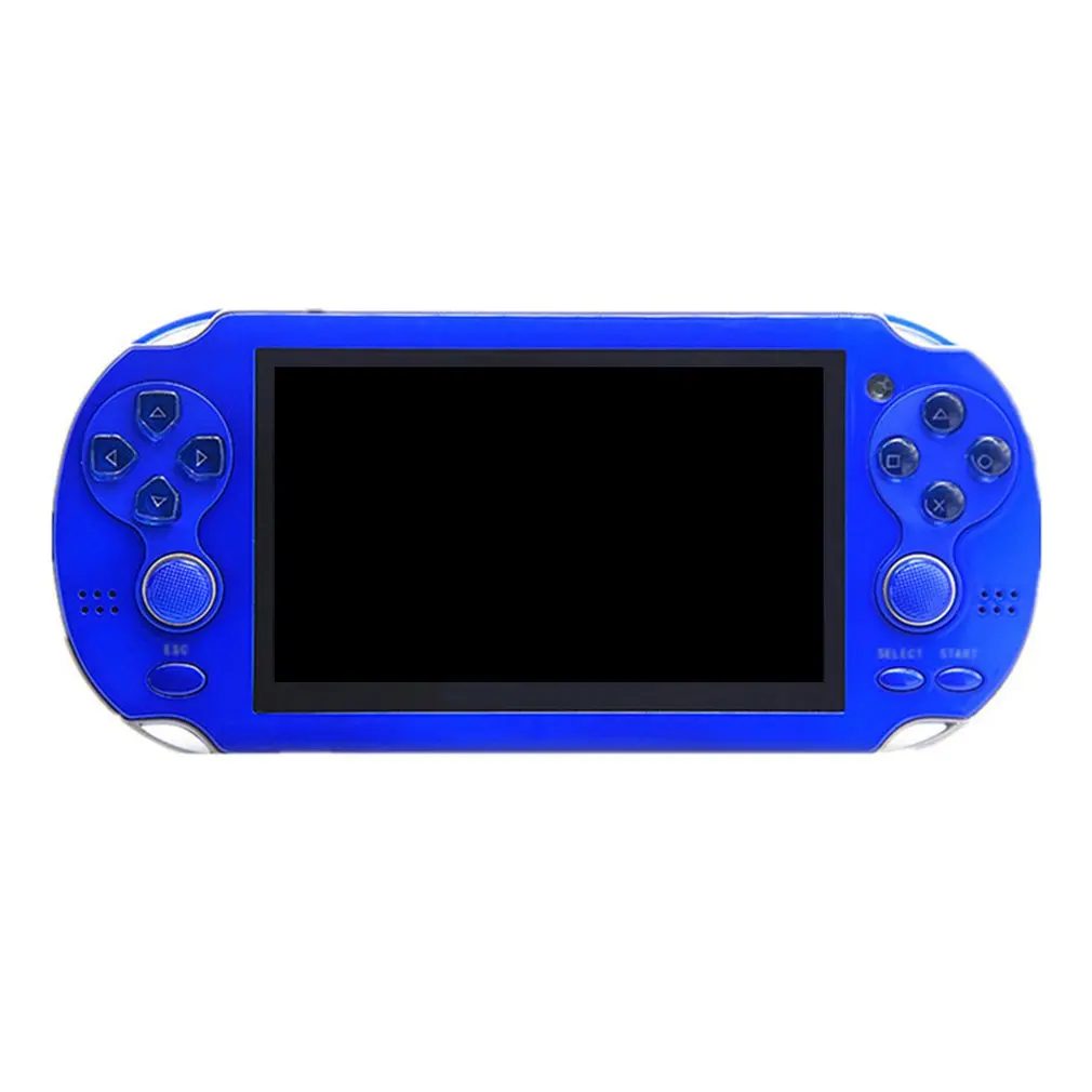 blue Видео Игровая приставка X6 для psp игры ручной Ретро игры 4,3 дюймов экран Mp4 плеер Игры Поддержка камеры, видео, электронной книги - Цвет: blue