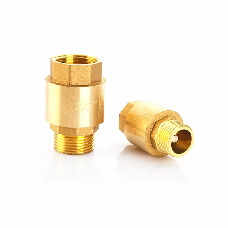 thickening Brass 1/2" 3/4" 1" Female x Male thread wire mouth vertical check valve non-return valve