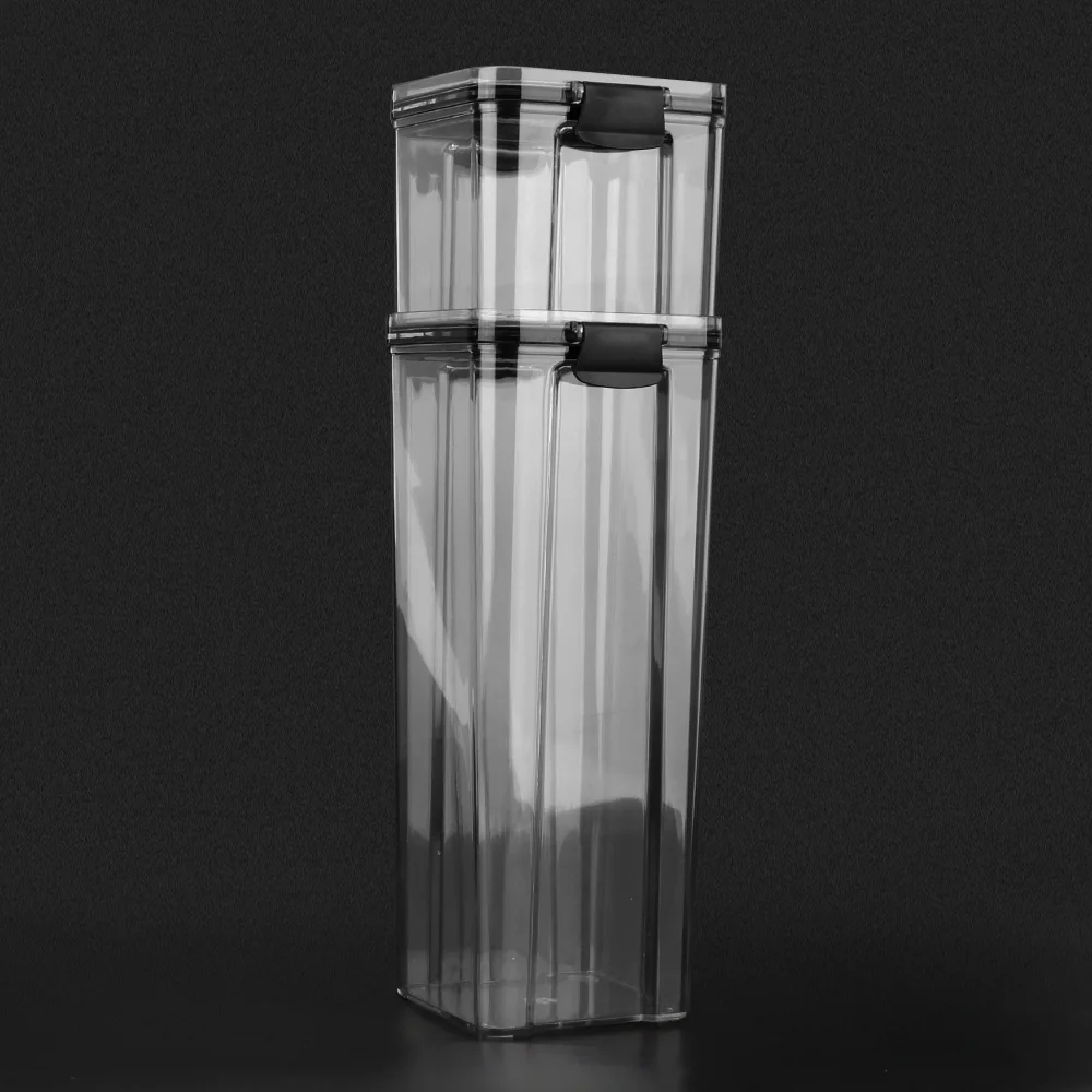Plastic Kitchen Refrigerator Box Noodle Multigrain Tank Transparent Sealed Cans Bottle Food Storage Container 700/1800ML 5
