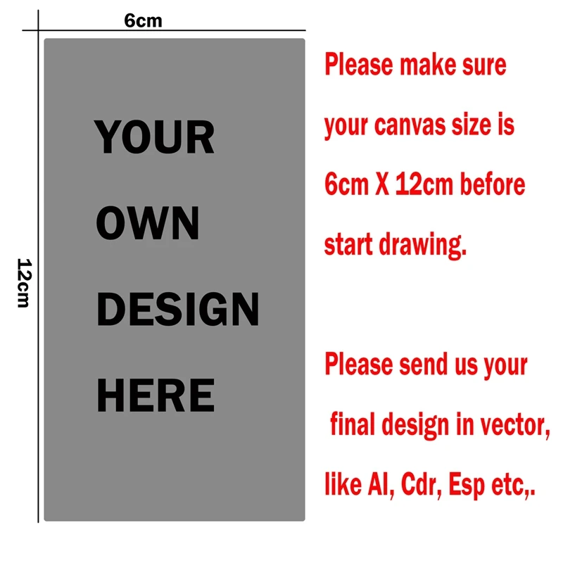 2Pcs/Design OEM Custom Customized DIY Design Stainless Steel Nail Art Stamping Template Plate with Your Own Drawing Regular Size