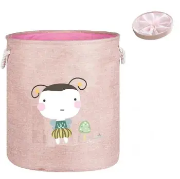 

DR-5 kind of wz Grass Knit Foldable Storage Laundry Toy Big Belly Basket