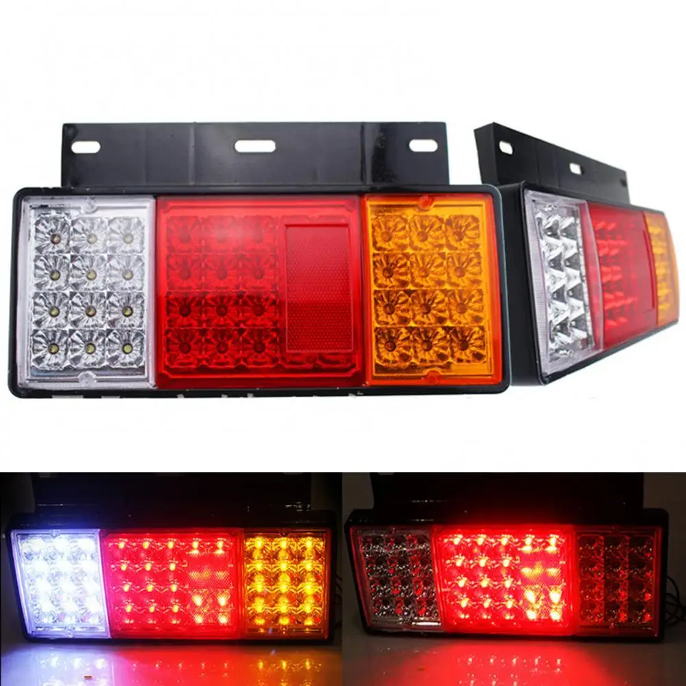 80 Hot Sale 2Pcs 12V/24V Waterproof LED Universal Truck Camper Tail