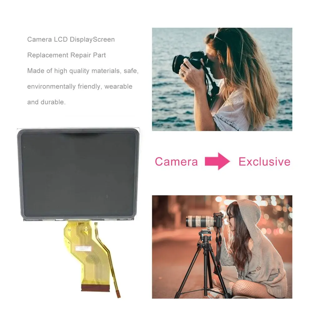 Для Nikon D3400 D5500 D3000D3300D5200 запасные части для дисплея+ Подсветка Суперпрозрачные прочные Запчасти для цифровой камеры ЖК-дисплей