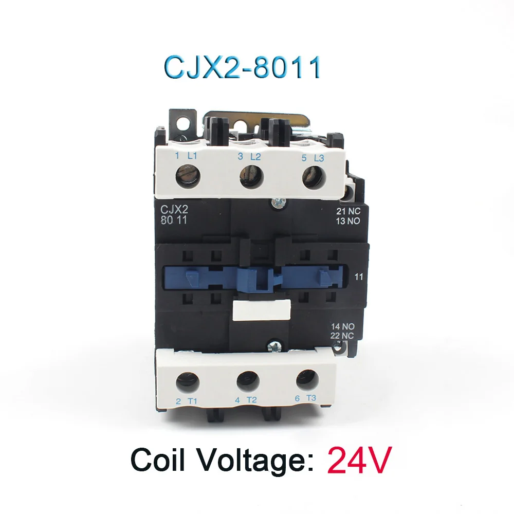 Двигатель реле стартера CJX2-40/50/65/8011 контактор переменного тока 12A Напряжение LC1-D 24V 220V 380V 12V LC1 контактор переменного тока 50/60HZ - Цвет: CJX2-8011 24V