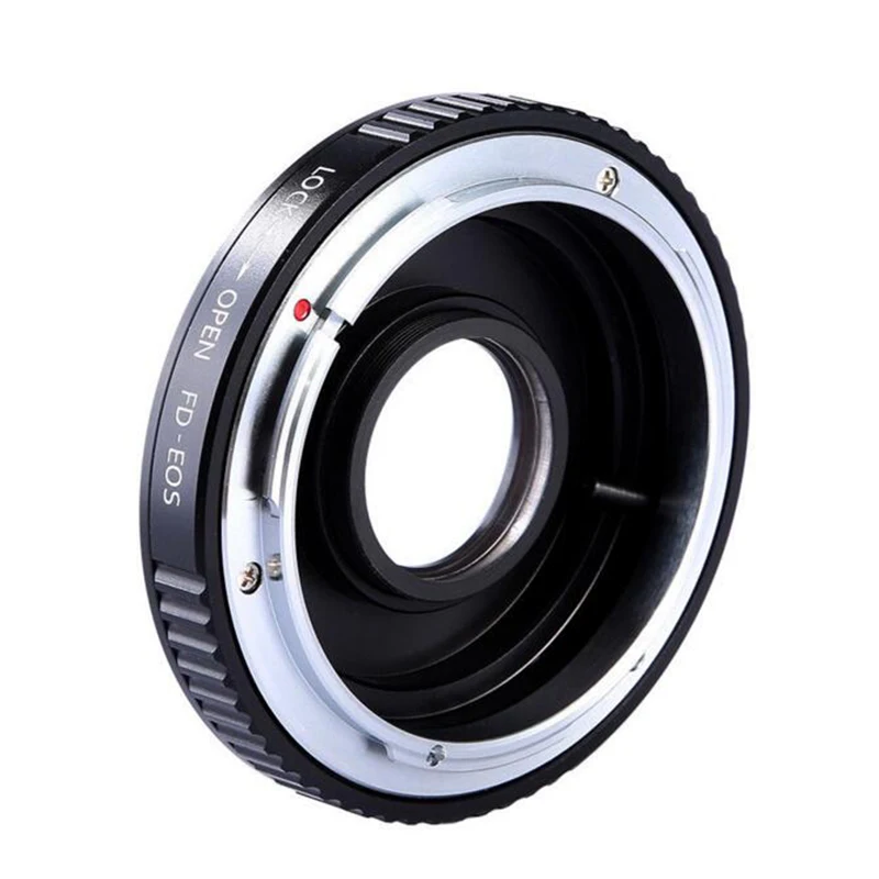 FD - EF Mount Adapter Ring for Canon FD Mount Lens and EOS EF EF-S Mount Camera Optical Correction Glass Aperture Control Ring