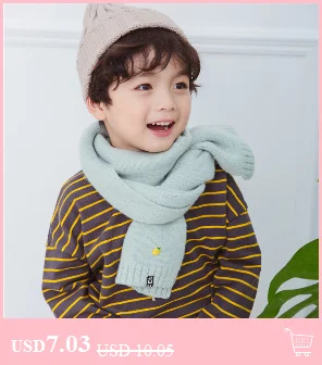 Новинка в Корейском стиле, детский шарф для девочек, для мальчиков «ромбы двойной Слои утолщенный зимний шарф теплый вязаный шерстяной уплотнительное шарфы хомут для детей