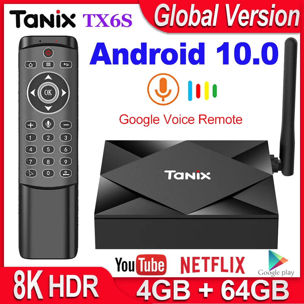 ТВ приставка Tanix TX6S на Android 10 4 ГБ ОЗУ 32 Гб 64 Гб четырехъядерный процессор Allwinner H616 Android 10,0 ТВ приставка H.265 4K медиаплеер 2 ГБ 8 ГБ|ТВ-приставки и медиаплееры| | АлиЭкспресс