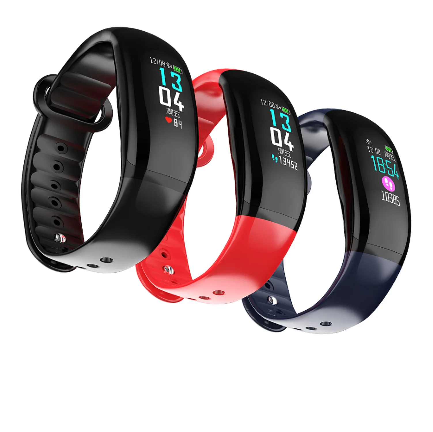 

New Arrival B70 SmartBracelet IP67 Waterproof Heart Rate Blood Pressure Oxygen Fitness Tracker Sport Wristband pk T70 SmartWatch