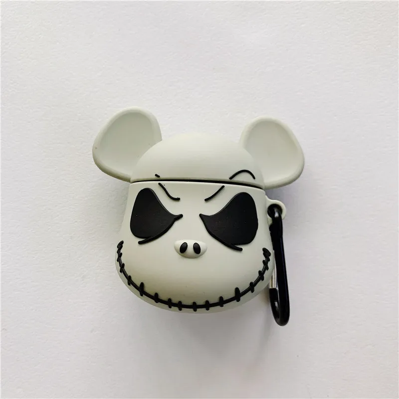 Jack Skellington хмурый медведь брелок силиконовый чехол Bluetooth беспроводной Чехол для наушников для Apple защитный чехол для airpods брелок