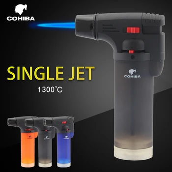 

Visible Butane Lighter Torch Refillable Gas Lighter Spray Gun Cigarette Cigar Lighters Men Gift