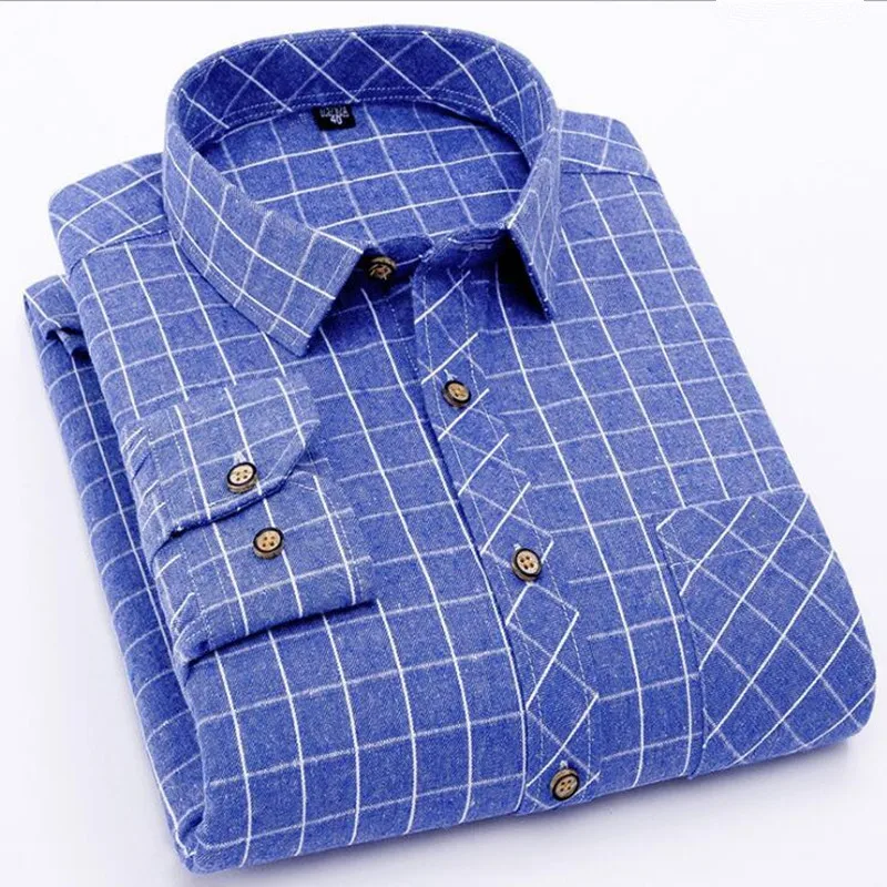 Осень весна мужская рубашка Повседневная теплая мягкая рубашка с длинным рукавом camiseta masculina chemise homme фланелевая рубашка в клетку для мужчин