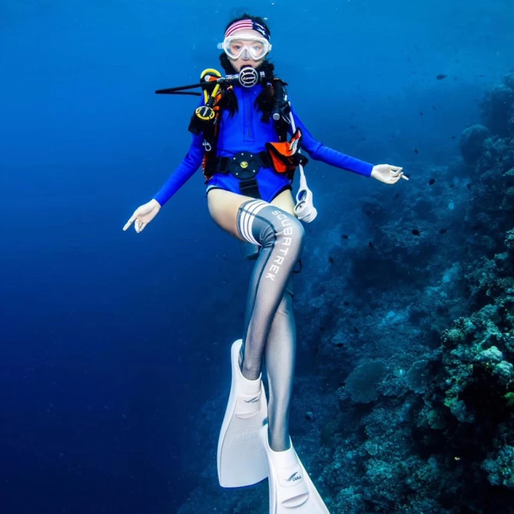 1.5mm Neoprene Women Diving Long Socks Water Sport Scuba Swim Snorkeling Surfing Wetsuit Booties Beach Dive Stocking Fin Sock