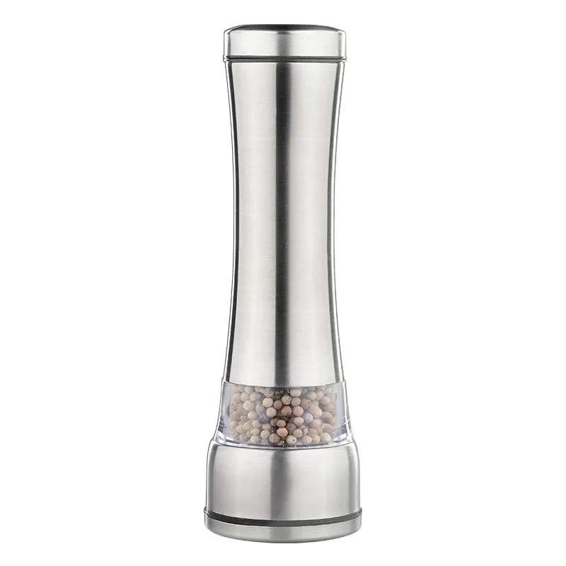 Stainless Steel 1 шт. мельница для перца ручная солевая и перцовая шейкер приправа горшок для специй соль сахарная мельница кухонные инструменты - Цвет: Stainless Steel