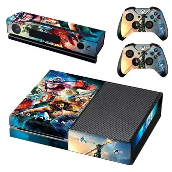 

Justice League Aquaman Skin Sticker Decal Full Cover For Xbox One Console & Kinect & 2 Controllers For Xbox One Skin Sticker