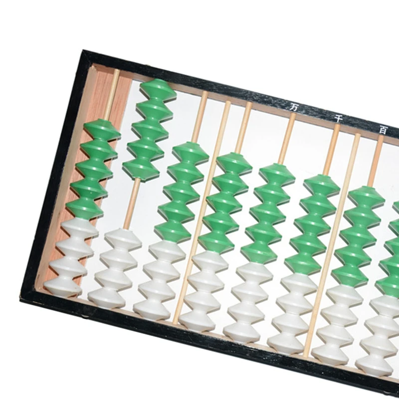 Китайский Abacus 9 столбик 9 бусин деревянная вешалка большой размер NON-SLIP Abacus китайский соробан, инструмент для обучения математике