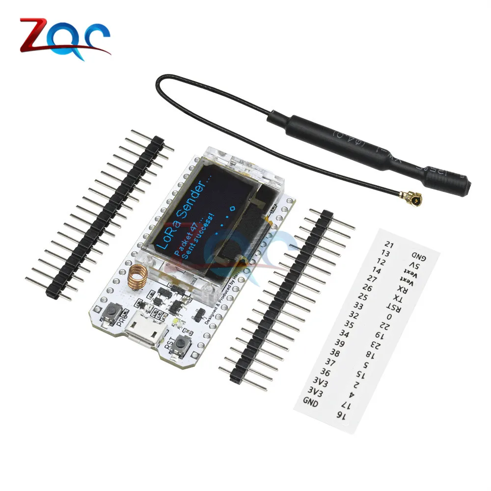 868 мгц-915 мгц SX1276 ESP32 LoRa 0,96 дюймовый синий OLED дисплей Bluetooth wifi Lora комплект 32 модуля IOT макетная плата для Arduino