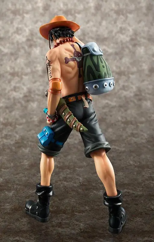 

Anime One Piece 10 Anniversary Pop Backpack Fire Fists Ace Qualified Boxed Garage Kit Model