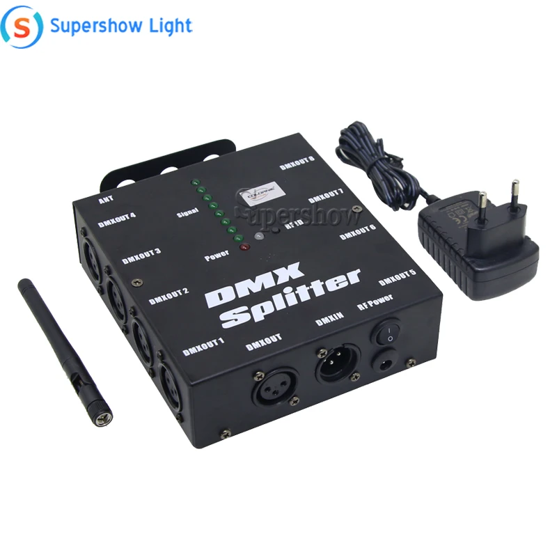 8 способ Беспроводной DMX 512 3 контактный изолированный сплиттер усилитель с