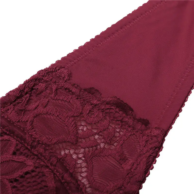 Женское нижнее белье, сексуальный кружевной бюстгальтер, бюстгальтер без косточек с регулируемыми бретелями на косточках, плюс размер, C D, полная чашка, Сетчатое дышащее женское нижнее белье