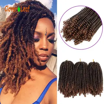 

3 Pack Spring Twist Hair Braiding Hair Bomb Twists Braiding Crochet Synthetic Fluffy Hair Extensions 8inch 110g grey color 4
