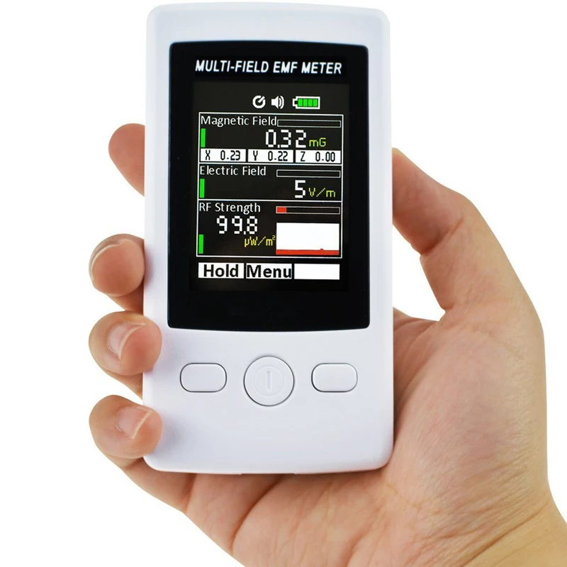 Gauss 3-axis Magnetic Electric RF Field Strenght Digital Electromagnetic Radiation Detector TM-190 Multi-Field EMF Meter TM190