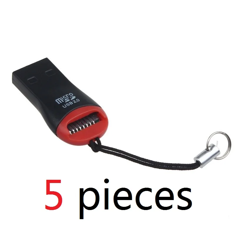 Розничная упаковка 32 ГБ micro sd карта памяти класса 10 tarjeta micro sd карта 8 ГБ 16 ГБ 32 ГБ 64 Гб 128 Гб microsd TF карты с адаптером - Емкость: 5 pieces Card Reader