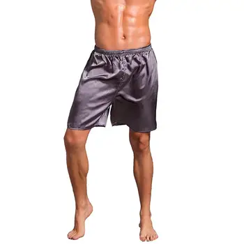 

Simple Comfortable Sexy Silk Satin Sleepwear Loose Casual Elastic Waist Soft Summer Home Pajama Pants Sleep Pants Solid Color