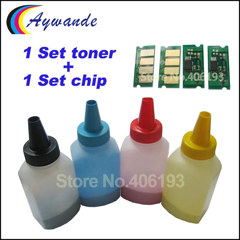 Тонера и сбросить чип для Ricoh Aficio SPC250 SPC 250e 250DN 250sf SP C250e C250DN C250sf Заправка тонер