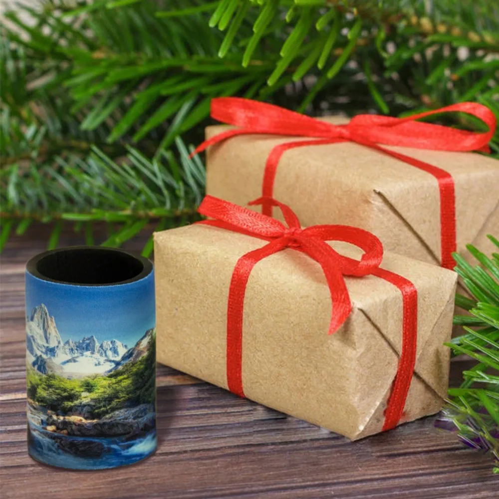 Can koozie, держатель банки пива для рождественские кармашки для столовых приборов и подарков, праздничные подарки, семейный сбор, праздничные Вечерние