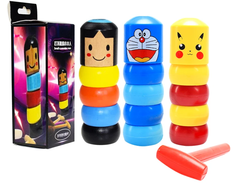 Cute Cartoon Immortal Magic Toys Props Fun Tumbler Daruma Doraemon Pikachu Captain Iron Dolls Classic Novelty Tricks Gift Newest
