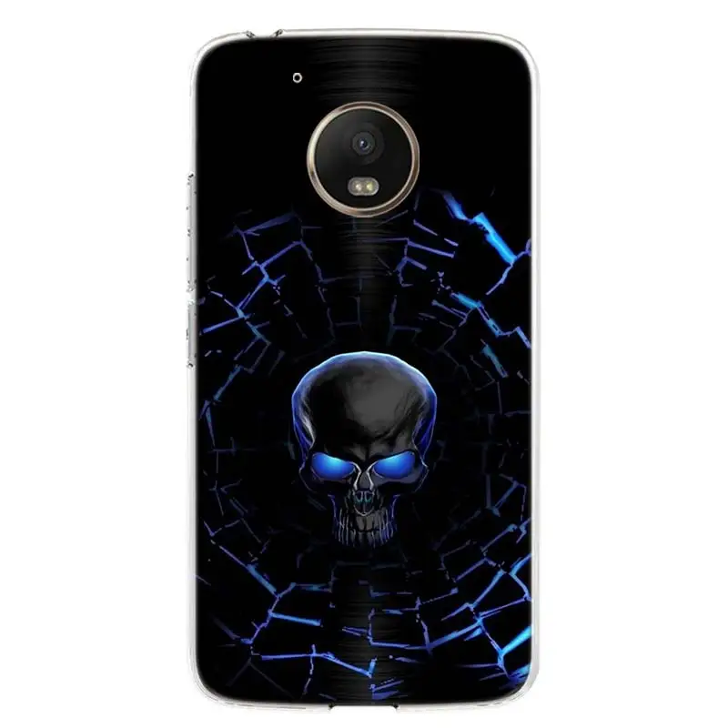 TW132-2 Grim Reaper Skull Skeleton чехол для телефона для Motorola Moto G7 G6 G5S G5 E4 Plus G4 E5 Play power EU Подарочный чехол с рисунком - Цвет: TW132-2