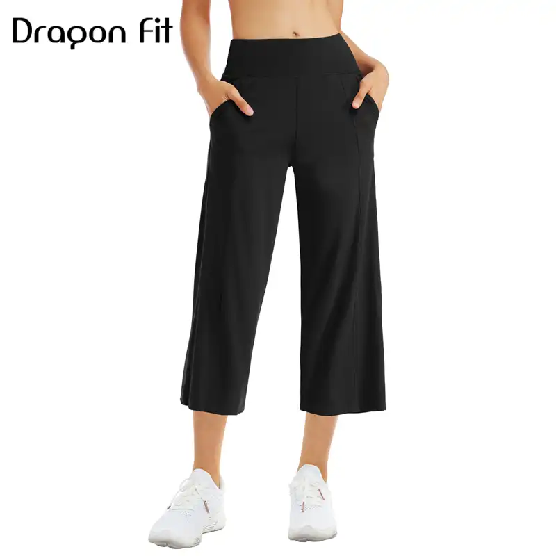 wide leg capri yoga pants