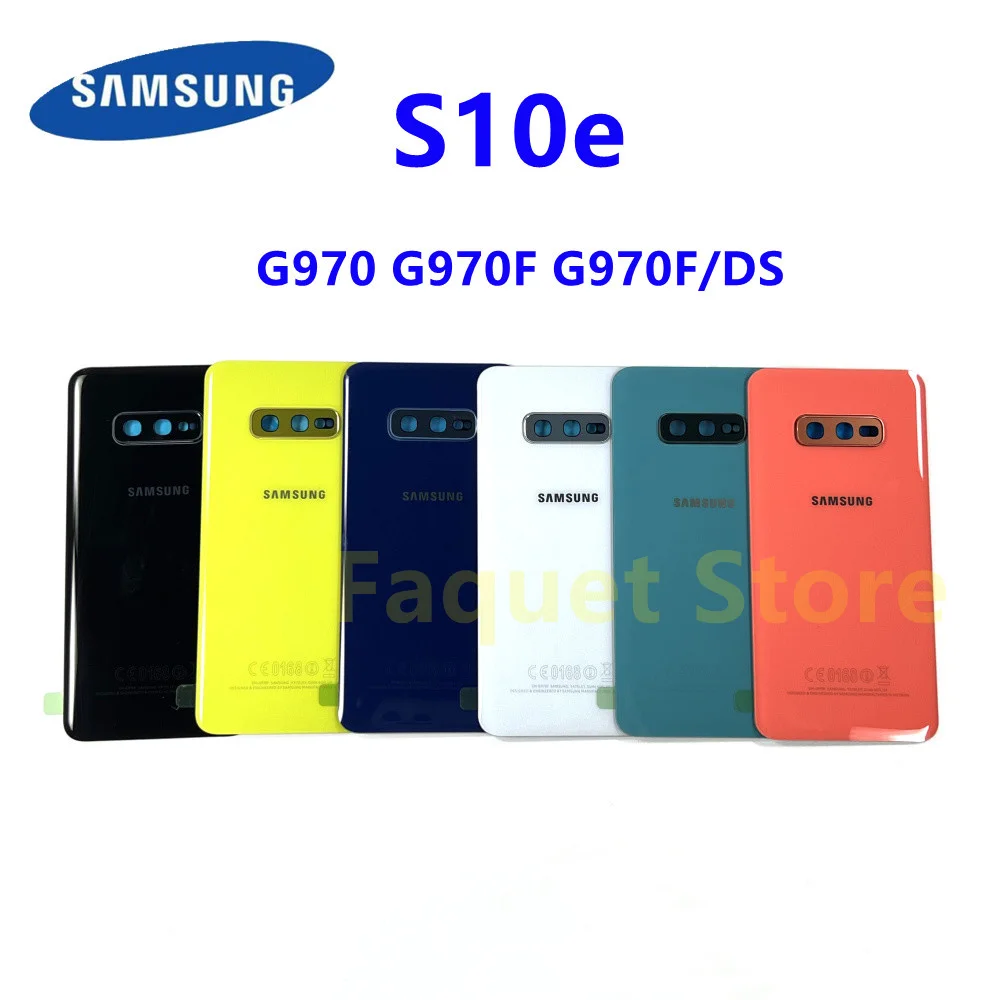 Задняя крышка батарейного отсека SAMSUNG Galaxy S10e G970 G970F SM-G970F запасные части и рамка
