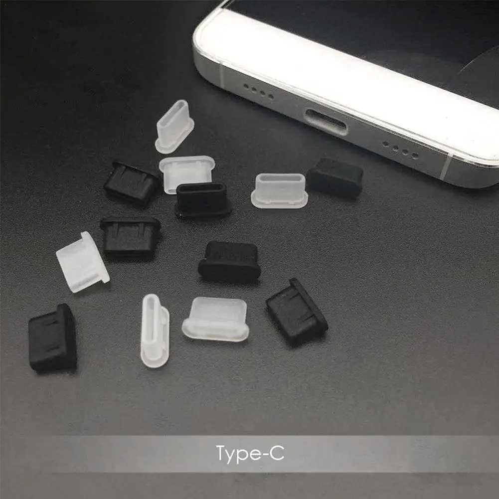 10pc Anti Dust Plugs UUB C Charging Holes Silicone Type-c Port Protection Plug for Samsung S9 Huawei Accessories | Мобильные