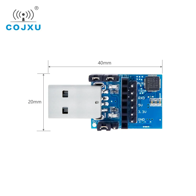

2pcs CP2102 USB-TTL Serial Port Test Board UART Wireless Module COJXU E15-USB-T2 Wireless Adapter For RF Serial Module