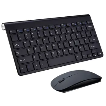 

2.4G Wireless Keyboard and Mouse Mini Multimedia Keyboard Mouse Combo Set For Notebook Laptop Mac Desktop PC TV