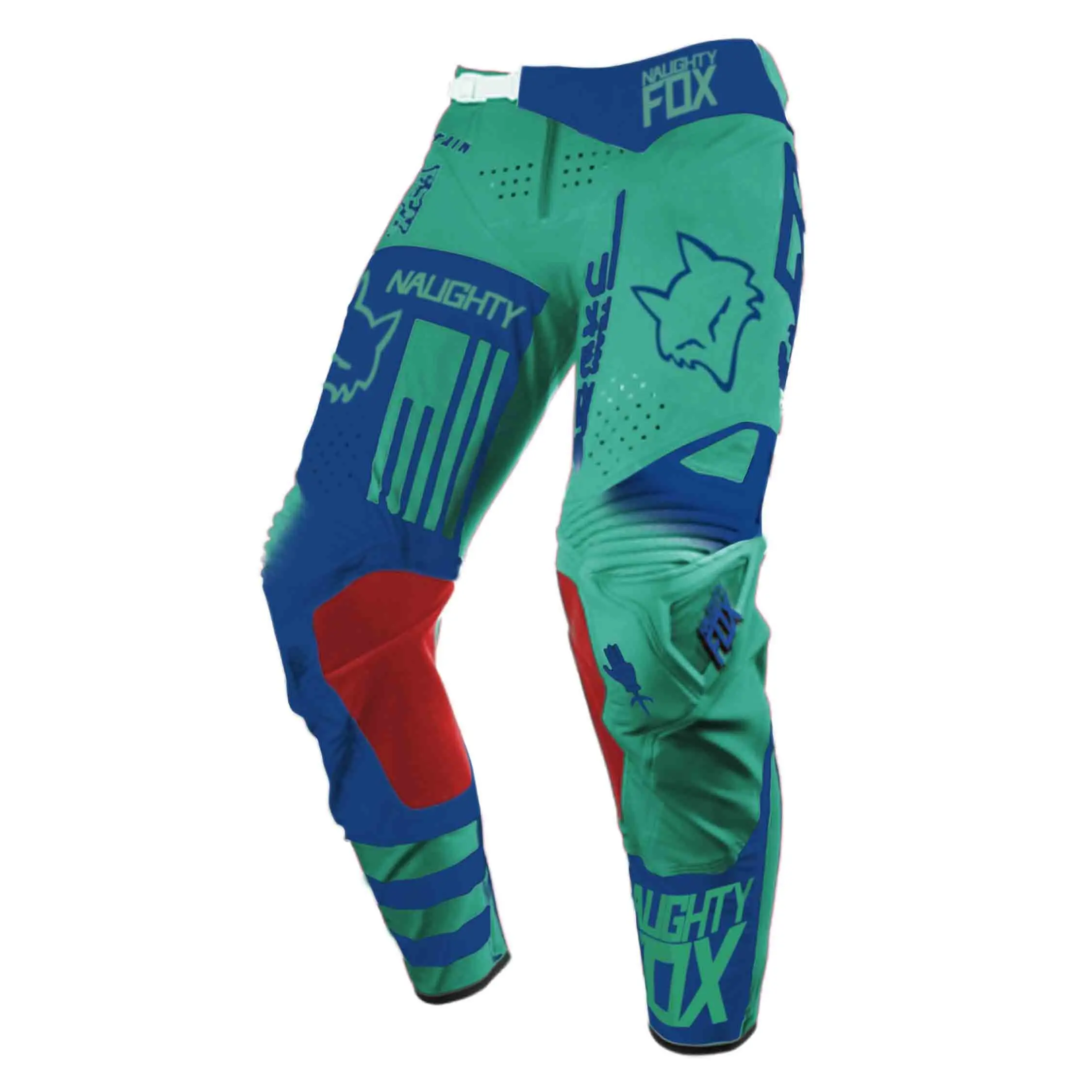 

NEW 2018 NAUGHTY Fox MX Racing 360 DH Motocross Dirt Bike Off-Road ATV MTB Mens Gear Pants Blue All sizes