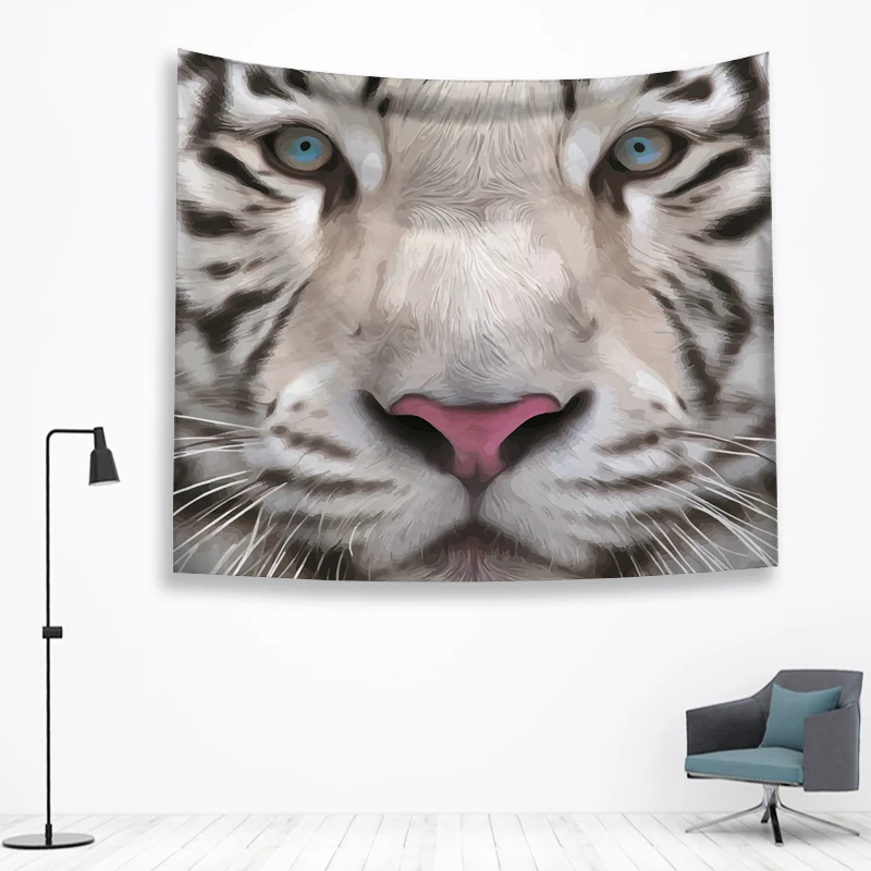 Тигр стены Ttapestry висячие украшения богемный пляжный коврик фермерский дом Декор общежития Мандала гобелены колдовство хиппи