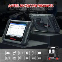 Autel maxicom mk808ts obd2 scanner bluetooth ferramenta de verificação diagnóstico do carro obd 2 leitor código programação tpms sensor pk mk808 mp808