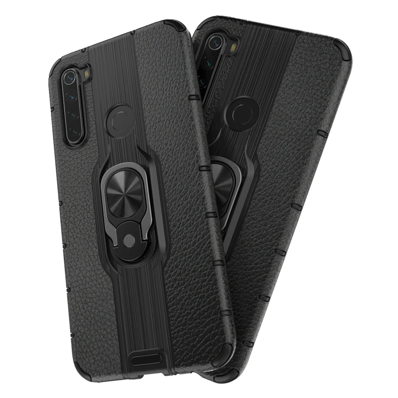 Magnetic Car Armor Case for Xiaomi Redmi Note 8 Matte PC& Soft Silicone Edge Cover Cases for Xiaomi Redmi Note 8 Porsche Design