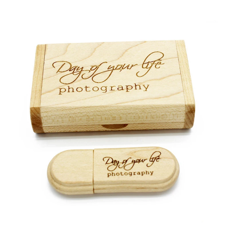 maple wood JASTER(более 10 шт. бесплатный логотип) креативный Деревянный usb+ коробка ручка-накопитель 32 Гб 16 Гб 64 Гб usb флеш-накопитель карта памяти свадебный подарок - Цвет: maple wood