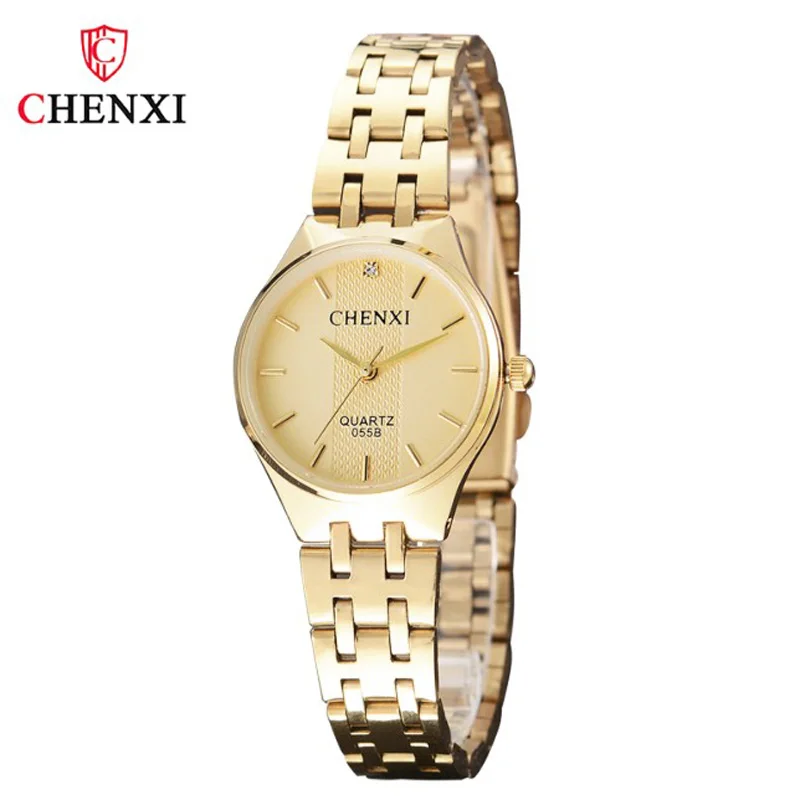 

CHENXI Watches Luxury Women Yellow Gold Watches Women Business Watches Stainless Steel Relogio Feminino Montre Femme Reloj Mujer